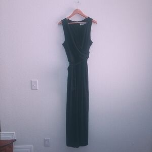 Eliza J. Black Belted Sleeveless Jumpsuit Size XL